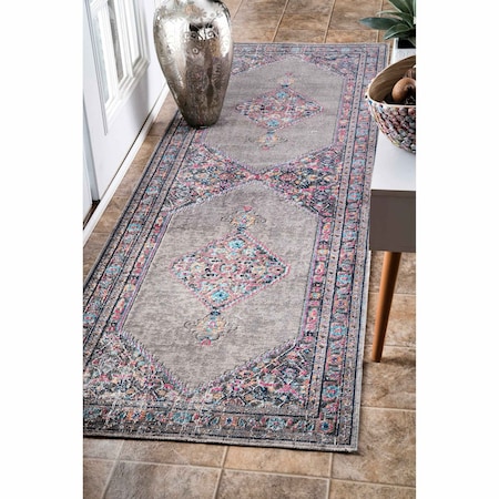 Nuloom Vintage Medallion Dortha Area Rug 2ft 8in x 8ft RZSW01B-2808